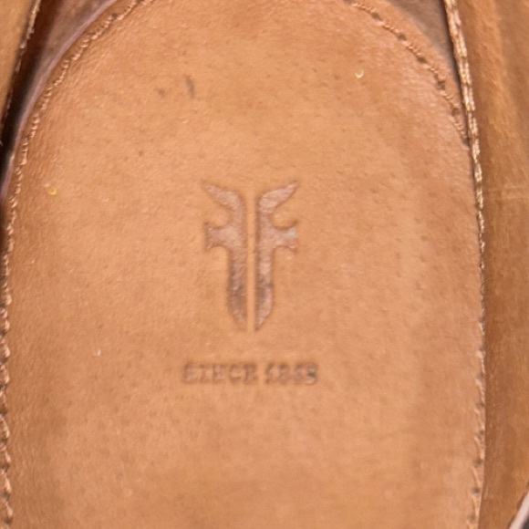 Frye Brielle Rebel Peep Toe Crackle Leather Bootie - Picture 13 of 17